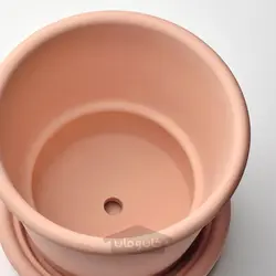 گلدان گیاه با نعلبکی ایکیا مدل IKEA MUSKOTBLOMMA