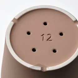 گلدان گیاه با نعلبکی ایکیا مدل IKEA KLARBÄR رنگ داخل/خارج قهوه ای