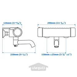 میکسر حمام/دوش ترموستاتیک ایکیا مدل IKEA VOXNAN