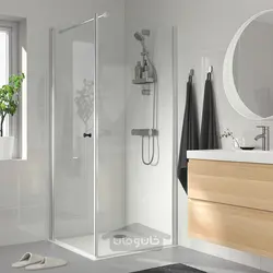 دوش گوشه ای با سینی ایکیا مدل IKEA OPPEJEN / FOTINGEN