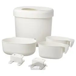ست سبد ذخیره سازی میز تعویض 4 عددی ایکیا مدل IKEA ÖNSKLIG
