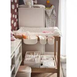 ست سبد ذخیره سازی میز تعویض 4 عددی ایکیا مدل IKEA ÖNSKLIG