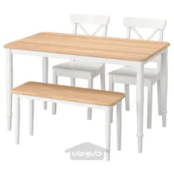 میز با 2 عدد صندلی و نیمکت ایکیا مدل IKEA DANDERYD / INGOLF