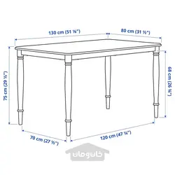 میز با 2 عدد صندلی و نیمکت ایکیا مدل IKEA DANDERYD / INGOLF