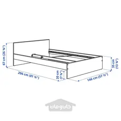 مبلمان اتاق خواب ست 4 عددی ایکیا مدل IKEA GURSKEN