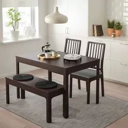 میز با 2 عدد صندلی و نیمکت ایکیا مدل IKEA EKEDALEN / EKEDALEN