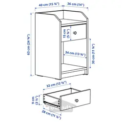 مبلمان اتاق خواب ست 3 عددی ایکیا مدل IKEA HAUGA