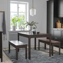 میز و 2 نیمکت ایکیا مدل IKEA EKEDALEN / EKEDALEN