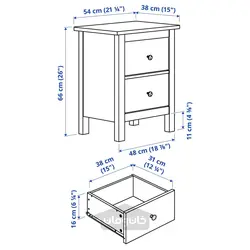 مبلمان اتاق خواب ست 3 عددی ایکیا مدل IKEA HEMNES