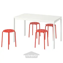 میز و 4 عدد چهارپایه ایکیا مدل IKEA MELLTORP / MARIUS