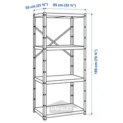 محفظه شلف دار/ کابینت/ترولی ایکیا مدل IKEA BROR