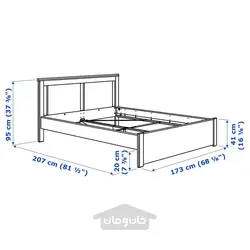 مبلمان اتاق خواب، مجموعه 5 عددی ایکیا مدل IKEA SONGESAND رنگ سفید