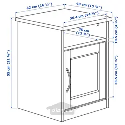 مبلمان اتاق خواب، مجموعه 5 عددی ایکیا مدل IKEA SONGESAND رنگ سفید