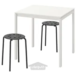 میز و 2 عدد چهارپایه ایکیا مدل IKEA MELLTORP / MARIUS