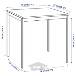 میز و 2 عدد چهارپایه ایکیا مدل IKEA MELLTORP / MARIUS