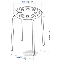 میز و 2 عدد چهارپایه ایکیا مدل IKEA MELLTORP / MARIUS