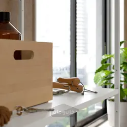 واحد قفسه بندی با ظرف ایکیا مدل IKEA JOSTEIN رنگ داخل/خارج/سفید فلزی