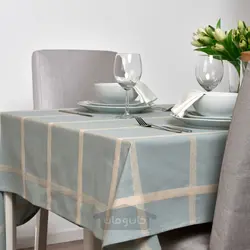 سفره رومیزی ایکیا مدل IKEA NISSÖGA رنگ آبی