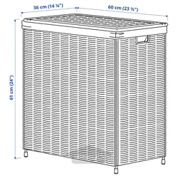 سبد لباسشویی ایکیا مدل IKEA NATTGIBBA