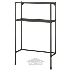 قاب با قفسه برای ماشین لباسشویی ایکیا مدل IKEA ENHET رنگ آنتراسیت