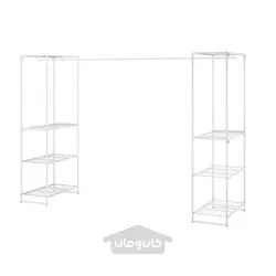 واحد قفسه بندی با میله لباس ایکیا مدل IKEA JOSTEIN