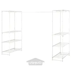 واحد قفسه بندی با میله لباس ایکیا مدل IKEA JOSTEIN