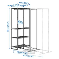 واحد قفسه بندی با قفسه خشک کن ایکیا مدل IKEA JOSTEIN