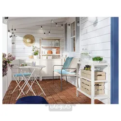 واحد قفسه بندی با 2 کابینت ایکیا مدل IKEA KOLBJÖRN