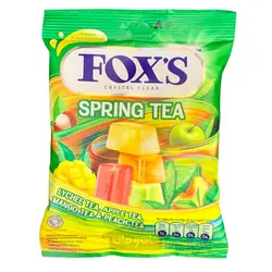 آبنبات شفاف با طعم چای بهاری فاکسز 90 گرم FOX'S