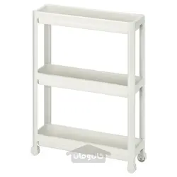 ترولی ایکیا مدل IKEA VESKEN رنگ سفید