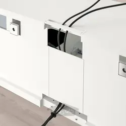 میز تلویزیون با درب ایکیا مدل IKEA BESTÅ رنگ سفید/ سفید لاپویکن