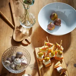 مجموعه 2 عددی قاشق و چنگال سرو سالاد بامبو ایکیا مدل GRONSAKER IKEA