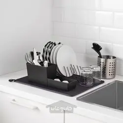خشک کن ظرف ایکیا رنگ خاکستری تیره مدل NYSKÖLJD IKEA