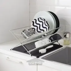 خشک کن ظرف ایکیا رنگ خاکستری تیره مدل NYSKÖLJD IKEA