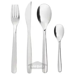 سرویس قاشق چنگال 16 پارچه ایکیا مدل MOPSIG IKEA