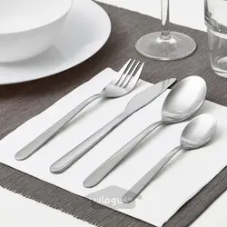 سرویس قاشق چنگال 16 پارچه ایکیا مدل MOPSIG IKEA
