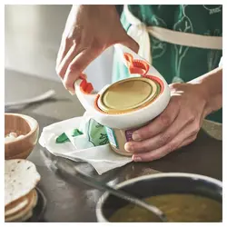 درب باز کن سفید نارنجی روشن 21 سانتی متری ایکیا مدل IKEA UPPFYLLD
