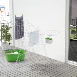 بند رخت برای فضای داخلی و خارجی سفید ایکیا مدل IKEA FROST