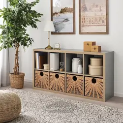 سبد، سنبل آبی طبیعی / علف دریایی 32x33x32 سانتی متری ایکیا مدل IKEA LUSTIGKURRE