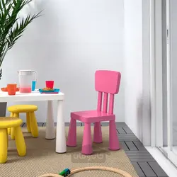 چهارپایه کودکان فضای داخل / بیرون / زرد ایکیا مدل IKEA MAMMUT