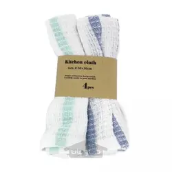 پارچه آشپزخانه طرح راه راه 4 عدد