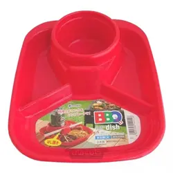 ظرف کباب مربع رنگ قرمز ساخت ‌ژاپن