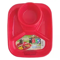 ظرف کباب مربع رنگ قرمز ساخت ‌ژاپن