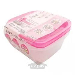 ظرف غذای مربعی سبک ۲۷۰ میلی لیتر ۲ عددی ساخت ‌ژاپن