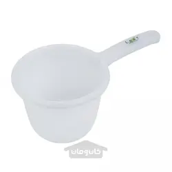 سطل دسته دار پلاستیکی LEAF مخصوص حمام رنگ طبیعی (ساخت ‌ژاپن)