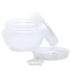 ظرف کرم با درپوش داخلی رنگ سفید سایز بزرگ