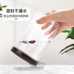 ظرف پلاستیکی درب دار باریک رنگ صورتی ساخت ‌ژاپن