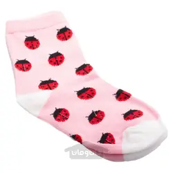 جوراب بچگانه طرح کفشدوزک