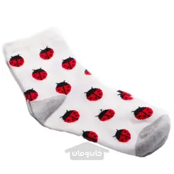 جوراب بچگانه طرح کفشدوزک