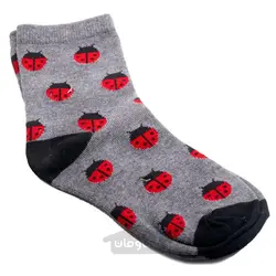 جوراب بچگانه طرح کفشدوزک